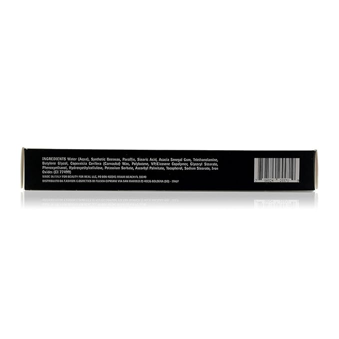 Beauty for Real Hi-Def Mascara, Just Black - Defining & Volumizing Lash Definer, Curls Lashes - Humidity & Smudge Proof - Micro Brush Ensures Versatile Application - 0.31 fl oz