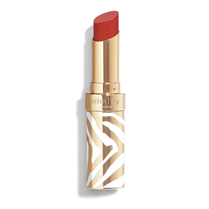 Sisley Paris Phyto-Rouge Shine, 14 Sheer Scarlet - Hydrating Shine Lipstick - Plumps & Smooths Lips - Sheer Color, Rich Texture, Intense Shiny Finish