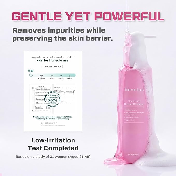 Hydrating Pink Aloe Gel Cleanser, Low pH Daily Face Wash with Probiotic Ferment & Hyaluronic Acid to Nourish Skin, Non-Stripping Foaming Korean Cleanser, 5.07 fl oz
