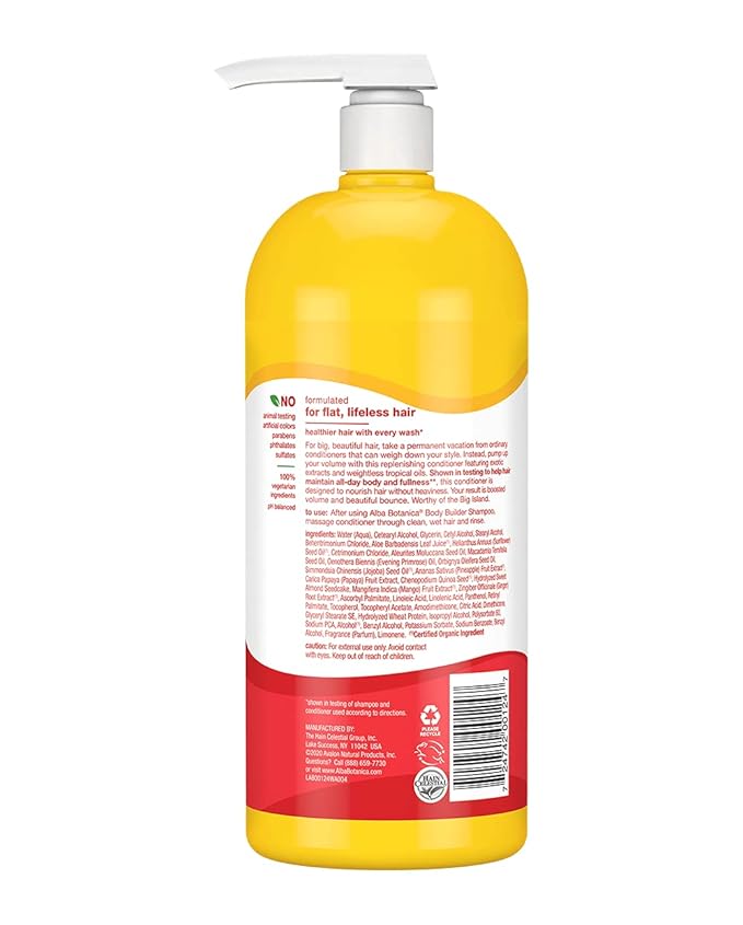 Alba Botanica Body Builder Conditioner, Mango, 32 Oz
