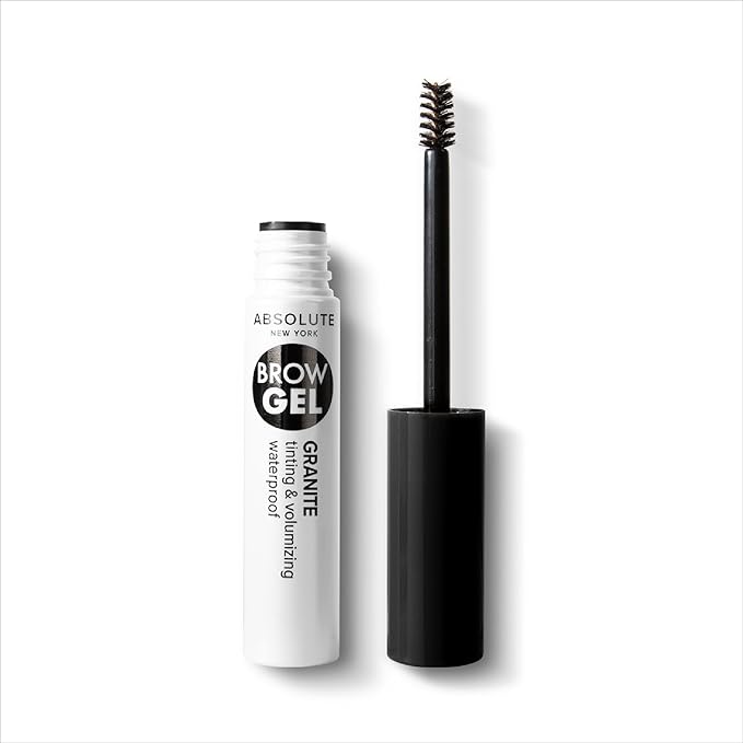 Absolute New York Waterproof Eyebrow Gel for Tinting and Volumizing Eyebrows (MEBG01 Granite)