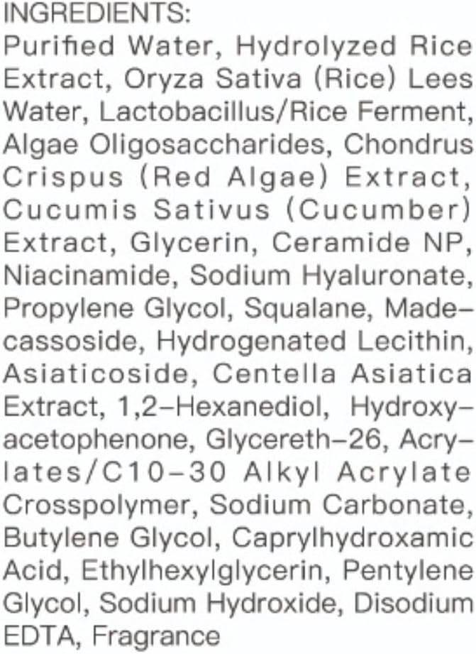 MAYA Rice Ceramide Moisturizing Toner Hydrating Face Toner with Rice Extract, Ceramide NP & Niacinamide, Brightening & Soothing Formula for Smooth, Supple Skin 120 ml
