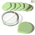 MOHOPE 8Pcs Air Cushion Makeup Puffs for Foundation with Portable Box, No Latex Blending Sponge for Liquid, Cream, Foundation and Powder, Teardrop Powder Puff, Grass