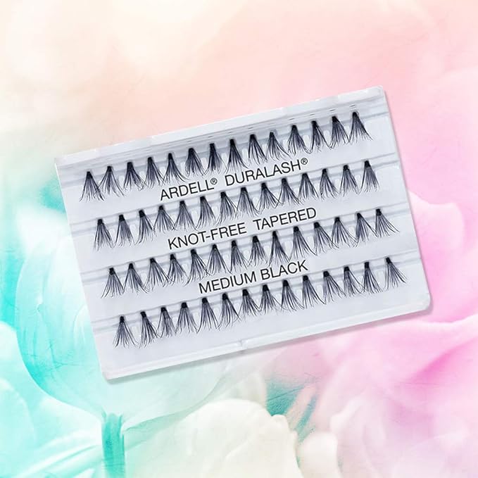 Ardell Individual Lashes Soft Touch - Medium Black, Knot-Free False Eyelashes, Natural Look DIY Eyelash Extensions, 56 Lash Clusters Per Pack