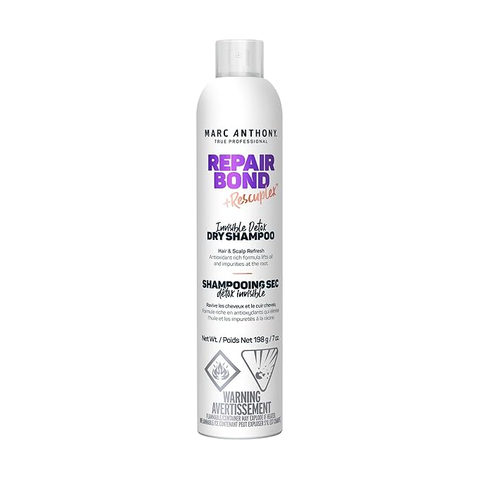 Marc Anthony Bonding Dry Shampoo - Invisible Detox for Damaged Hair, Repair Bond + Rescuplex for Moisturizing, Strengthening Hair Bonds & Fuller Look, 7 oz