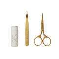 Brow Code Brow Mapping Kit – White Charcoal Mapping Thread, Slant Tweezers & Trimming Scissors – Professional Brow Shaping & Symmetry Tool Set