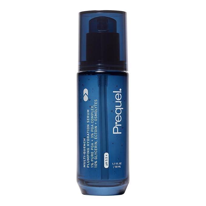 Prequel Skin Multi-Quench Plumping Hydration Serum for Face. Intensive Hydrating Facial Serum for Women with PGA Complex and Moisture-Binders. Deep Moisturizing for Dry and Sensitive Skin, 1.7oz