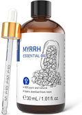 HIQILI Myrrh Essential Oil, for Skin, Massage, 100% Pure & Natural - 1.01 Fl Oz