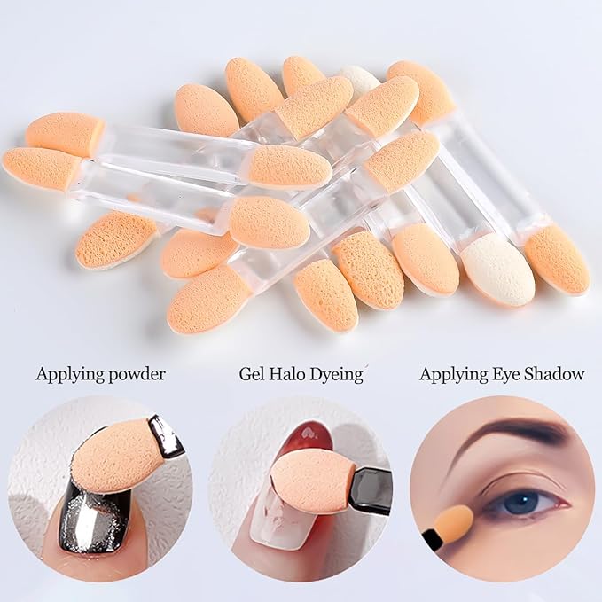 6 Colors Chrome Nail Powder,Gold Silver Super Metallic Effect Chrome Powder for Nails,Holographic Mirror Glitter White Pearl Pigment Dust Kit for Gel Polish Nail Art Decoration Manicure Nail Supplies