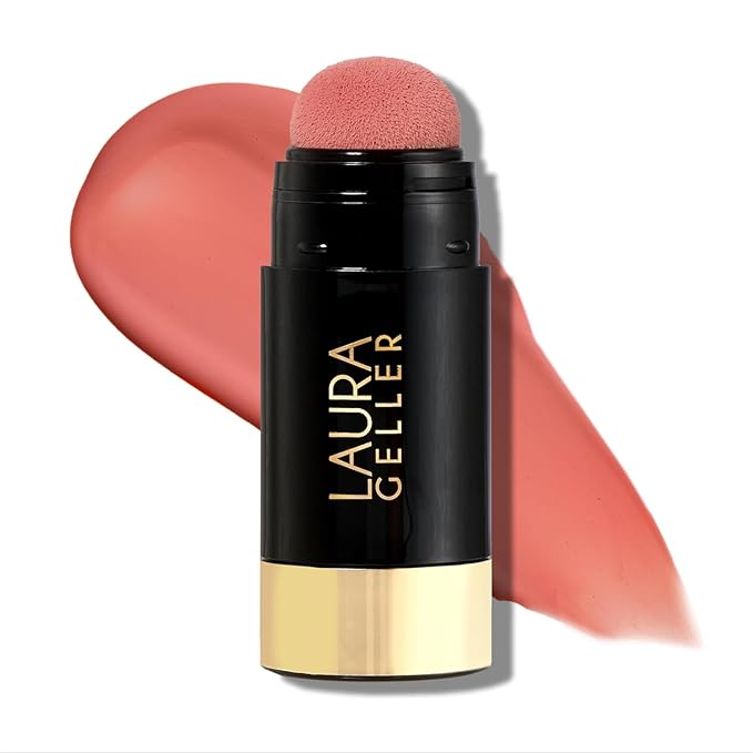 LAURA GELLER NEW YORK Serum Blush Tint, Lightweight Liquid Blush for Cheeks, Weightless Watercolor Sheer Finish, Casual Coral