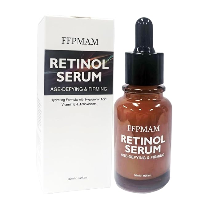 Retinol Serum, Age-Defying and Firming Facial Serum with Hyaluronic Acid, Vitamin E and Antioxidants, Anti-Aging Face Essence, 30ml