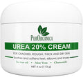 PurOrganica Urea Cream 20% – Made in USA, Maximum Strength Foot Cream for Dry, Cracked Heels, Corns, Calluses & Rough Feet, Exfoliating Moisturizer