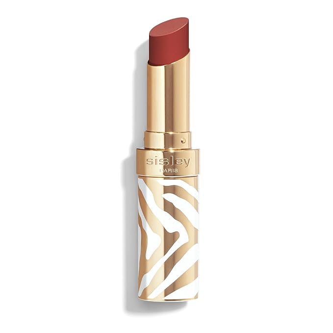 Sisley Paris Phyto-Rouge Shine, 14 Sheer Acajou - Hydrating Shine Lipstick - Plumps & Smooths Lips - Sheer Color, Rich Texture, Intense Shiny Finish