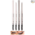 LANGMANNI 2Pcs Metal Colorful Eyeliner Pencil Set - Matte & Shimmer Eye Makeup,Smooth Use Long-Lasting & Waterproof Eyeliner Set(#01+02)