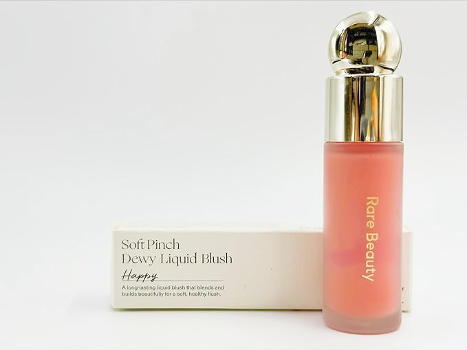 Rare Happy Face Soft & Pinch Liquid Blush, Beauty Cheek Face Blush (Happy, 0.25 fl.oz)