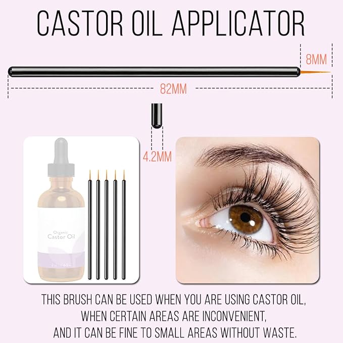 KINGMAS 100 Pack Eyeliner Brush, Disposable Ultra-fine Point Eyeliner Applicator Cosmetic Eye Wands Eye Liner Makeup Tool