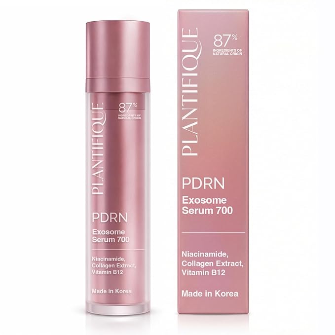 PLANTIFIQUE PDRN Exosome Reedle Shot Serum 700 PPM – Korean Skin Care Microneedling Face Moisturizer – Niacinamide, Collagen, Hyaluronic Acid, Centella – Anti Aging for Skin Barrier Repair, Glass Skin