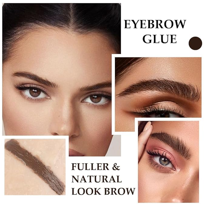 BINGBRUSH Tinted Thickening Brow Gel Brown Mascara,Tinted Eyebrow Gel,Waterproof, Transfer-proof, Brush to Fill in Eyebrows and Cover Gray Hairs - Cruelty Free (2pcs 06 Brunette)