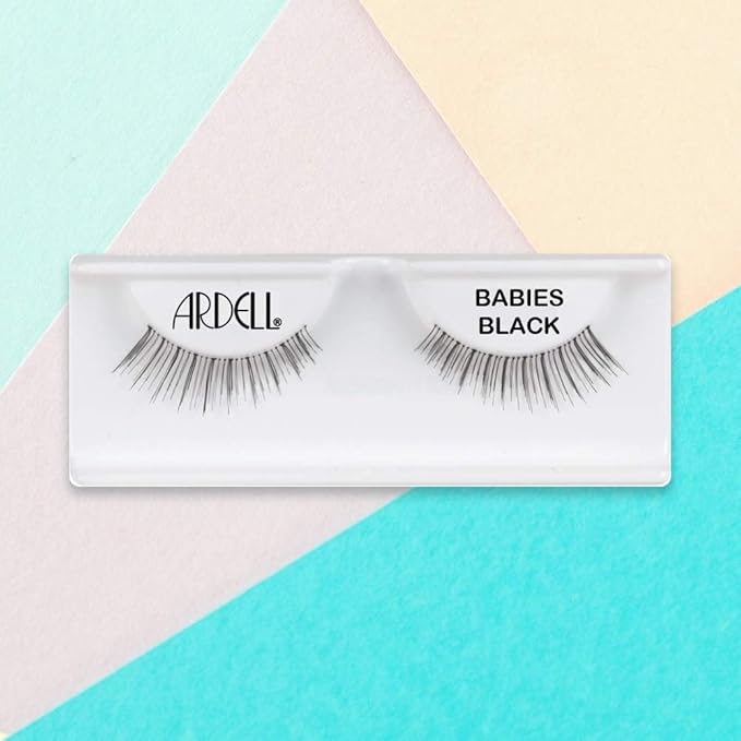 Ardell False Eyelashes, Babies - Lightweight, Natural Look Strip Lashes with Invisiband for Everyday Wear, 4 Pack