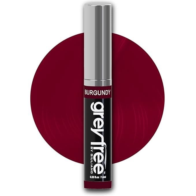 Root Touch-Up Hair Mascara Temporary Gray Roots Concealer (BURGUNDY)