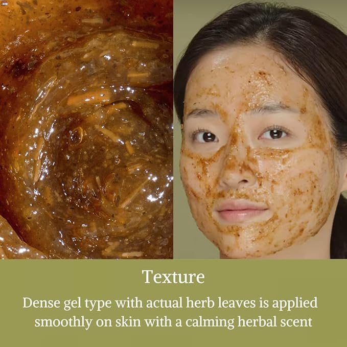 I'm from Mugwort Mask Cooling, Fast Soothing Wash Off Face Mask, Korean Facial Skincare 1.01 Fl Oz