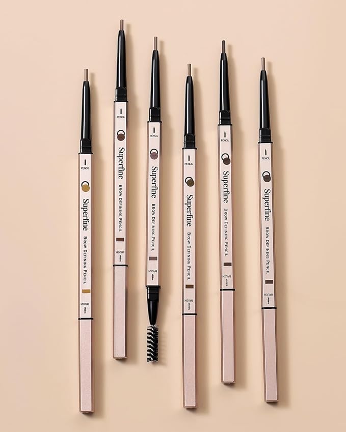Beauty Superfine Micro Brow Pencil – 1.5mm Ultra-Fine Tip, Waterproof, Vegan Formula, 6 Shades – Long-Lasting Natural Eyebrow Pencil (06 - Dark Grey, 0.08G/0.002 FL.OZ（pack of 1）)