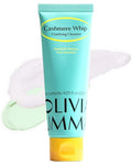 OLIVIAUMMA Cashmere Whip Clarifying Cleanser - Soft Whipped Textured Korean Face Wash - Korean Cleanser with Heartleaf for Glass Skin Glow, Deep Cleansing & Gentle Daily Exfoliation, 120ml