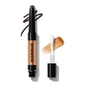 Morphe Mixed Signals Dual-Ended Eyeshadow Stick - Cream Eyeshadow Pigment & Chrome Liquid Flakes for Bold, Layered Eye Makeup Looks - Self Ware/Don't Care (0.028 oz)