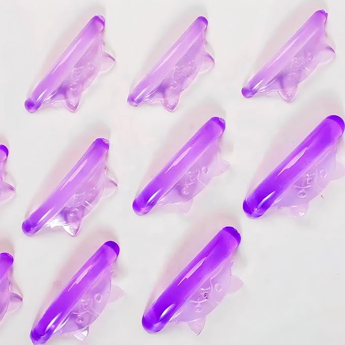 Lash Lift Pads Eyelash Perm Shield C Curl 5 Size Lash Lift Lamination Pad, Rapid 5 Minute Eyelash Lifting Shields Make Eyes Voluminous Flexible C curl Pads Extreme Perm Rod 100 Applications(purole)