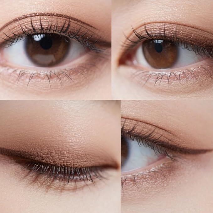 WanTuoluo 10PCS Brown Automatic Waterproof Inner Eyeliner, Eyeshadow & Eyebrow Pencil – Multi-Use Cream Pen for Liner, Shadow & Brows,Matte Quick Dry Eye Pencils, Smudge Proof, Delineador de ojos