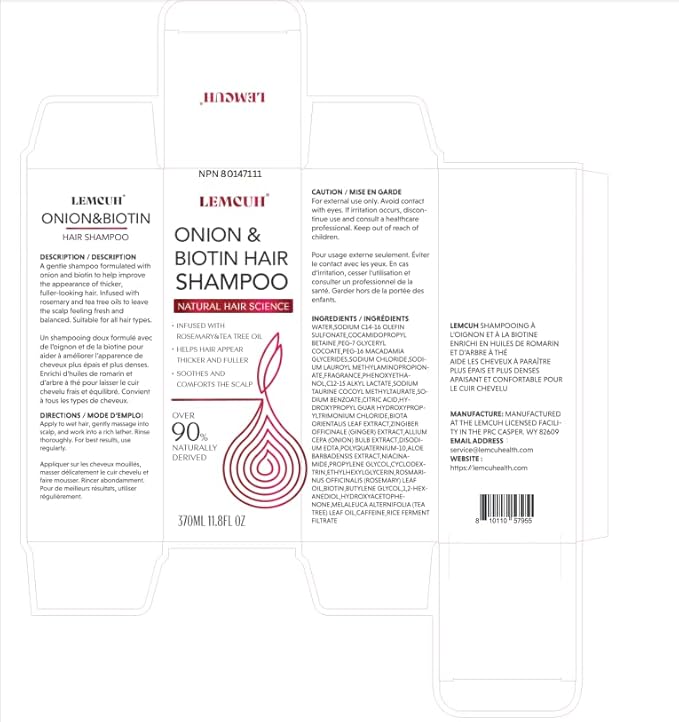 Gentle Shampoo & Conditioner Set for Thinning Hair and Itchy Scalp – Natural Biotin, Onion & Rosemary Formula, Sulfate Free, Paraben Free, Nourishing, Safe for Sensitive Scalp, 25 Fl Oz