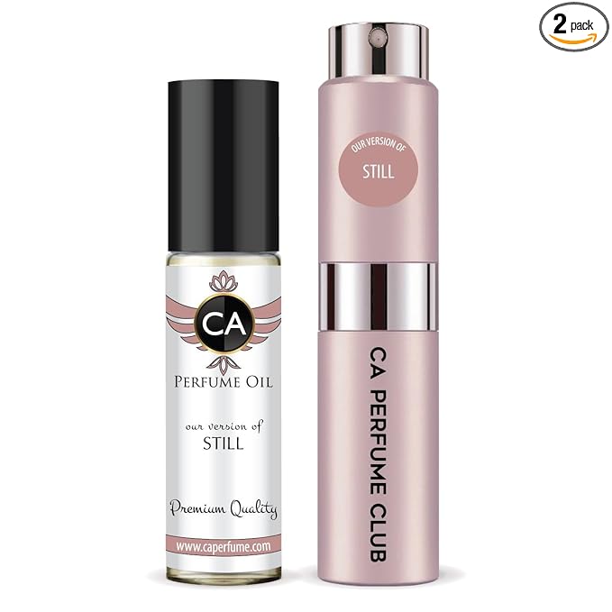 CA Perfume Duo Impression of Still For Women Perfume Layering Set Long Lasting Travel Size EDP + Body Oil Roll-On Bottle 0.27 Fl Oz+0.33 Fl Oz