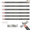 6 Piece Gray Colour Waterproof Eyebrows Pencil Tattoo Makeup And Microblading Supplies Kit-Permanent Eye Brow Liners In Waterproof Eyebrow Pencils Peel - Brow Pencil Set For Marking(6 Pcs)