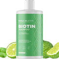 Woodsy Biotin Shampoo for Thinning Hair - Volumizing Shampoo for Fine Hair with B Vitamins Rosemary Bergamot Spruce & Tea Tree Oils - Paraben Silicone and Sulfate Free Vegan Formula (16 Fl Oz)