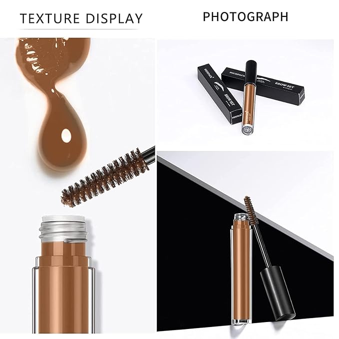 DAGEDA Dark Brown Eyebrow Setting Gel, Brow Fix Gel, Waterproof And Sweat-Proof Eyebrow Repair Liquid Brows Styling Beauty Salon Home Use Makeup