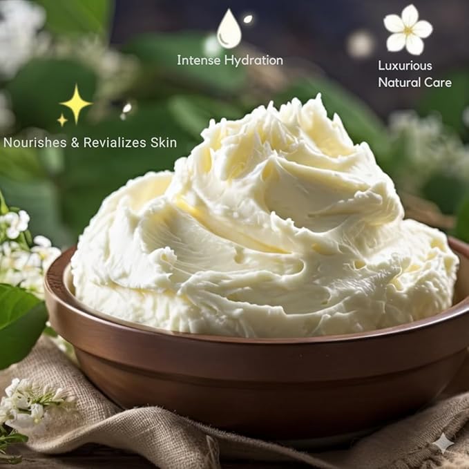 Yajna Organic Raw Aloe Vera Butter 100% Pure,Natural & Unrefined| Skin Moisturizer For Face, Body & Hair| 8 OZ/230 GM Ivory/White Grade A | DIY Creams, Balms, Lotions, Soaps| Softens Dry & Tough Skin