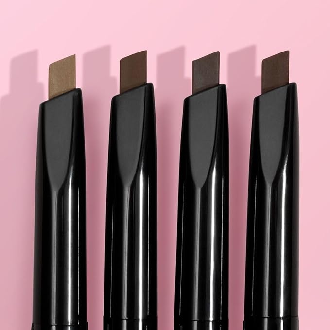 wet n wild Ultimate Eyebrow Retractable Definer Pencil, Medium Brown, Dual-Sided Brow Brush, Fine Tip, Shapes, Defines, Fills Brow Makeup