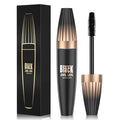 4D Silk Fiber Black Mascara, Volume & Length Lengthening Curling, Waterproof Smudge-Proof Tubing Mascara, Natural Lash Extension Look