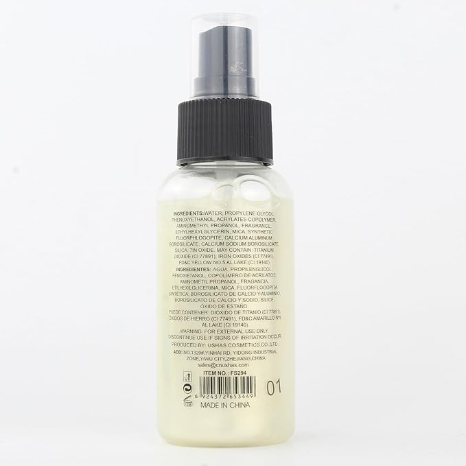 Body Glitter Spray, Body Shimmer Spray Quick Drying Body Glow Shimmer Long-Lasting Shiny Glitter Spray for Women Men for St. Patrick's Day, Party, Concert 2.6 Fl Oz. (Light Green)