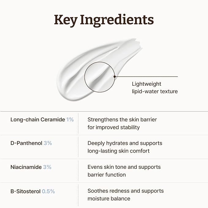 Dr.Reju-All Advanced LC-Ceramide Barrier Cream - Patented Long Chain Ceramide Deep Hydration - Lightweight Korean Face Moisturizer for Strengthening Skin Barrier - 1.69 Fl Oz