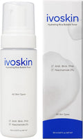 IVOSKIN Rice Milky Bubble Facial Mask, Soothing & Hydrating Face Toner with Black Rice Extract & Niacinamide, Helps Support Skin Barrier and Glow for Sensitive Skin, Korean Skincare (5.07fl oz/ 150ml)
