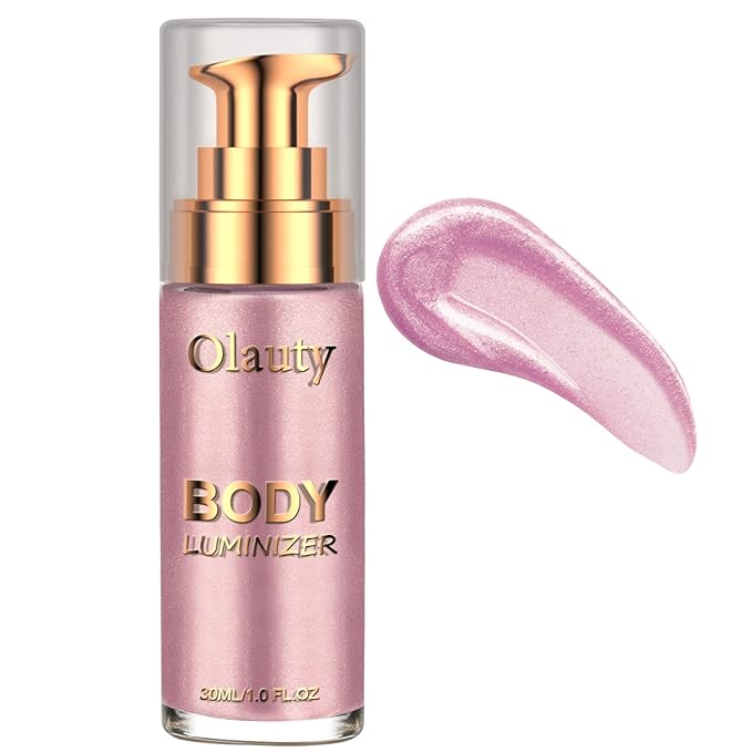 Firstfly Waterproof Moisturizing Light Shimmer Glow Illuminator - Face & Body Highlighter (#04 Soft Pink)