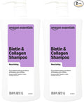 Amazon Essentials Biotin and Collagen Shampoo 33.8 Fl Oz 2 pack