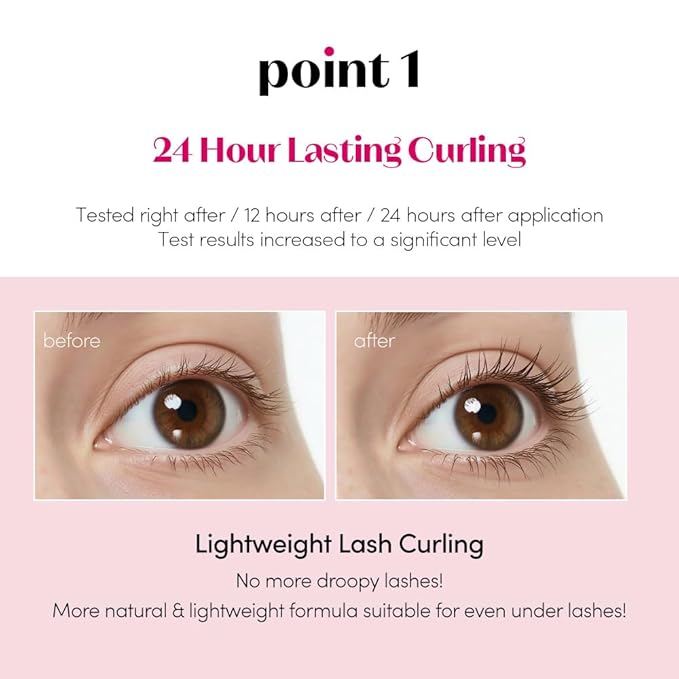 ETUDE Curl Fix Mascara, Lash Mascara, Strong Curl Up, Long-Lasting, Waterproof, Light-Weight, Korean Makeup, Beauty, Vegan Certified, Brown (0.27 Fl Oz)