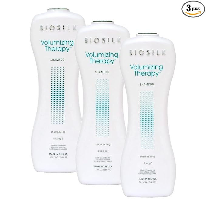 Biosilk Volumizing Therapy Shampoo, 12 Ounce (Pack of 3)
