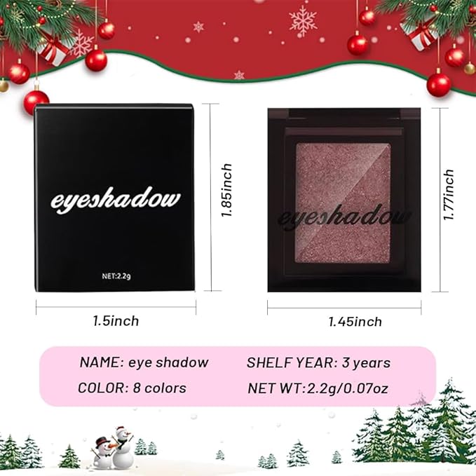 Light Pink Single Shimmer Cream Eyeshadow, Rose Gold Glitter Glow Eye Shadow for Mature Skin, Lightweight Blendable, Subtle Shimmer, Crease-Proof, Vegan & Cruelty-Free, Sombras para Ojos