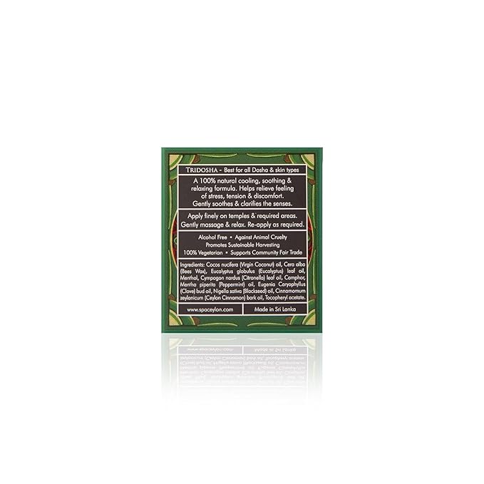 SPA CEYLON PEACE Soothing Balm | Instant Cooling Relief | Natural & Silicone-Free | Paraben-Free | Suitable for all skin types