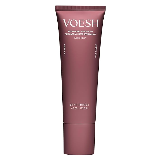 VOESH Resurfacing Sugar Scrub - Fig & Amber, Sugar Body Scrub, K-Beauty Korean Skincare for the Body