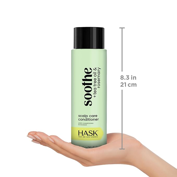 HASK Shampoo + Conditioner Set | Color Safe, Sulfate-Free, Paraben-Free, Gluten-Free, Cruelty-Free | 16oz each, 2 Pack