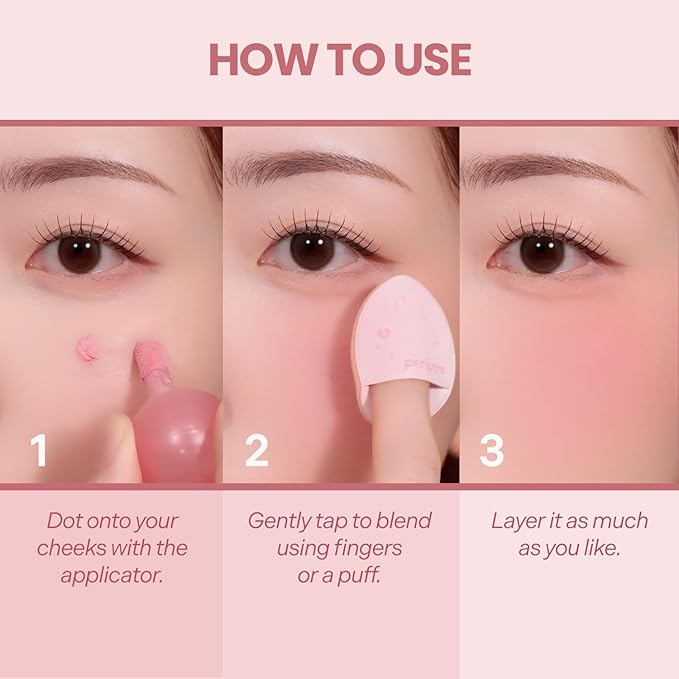 Peripera Blurry Tok Cheek Liquid Blush | Matte Blurring Finish, Lightweight & Buildable Cream Texture, Soft Cozy Shades, Long-Lasting Korean Blush (02 PEACH LATTE)